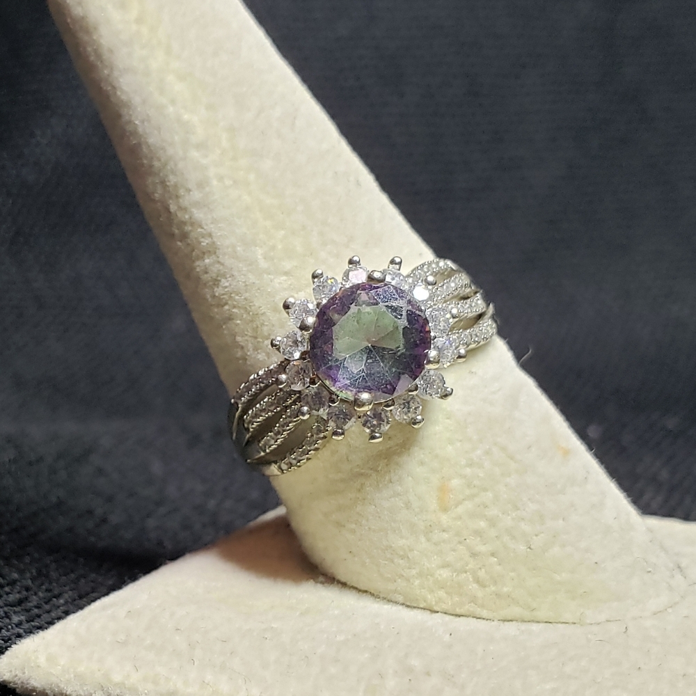 Mystic topaz s925 ring size 9